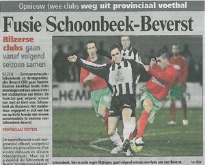 Krantenartikel over de fusie